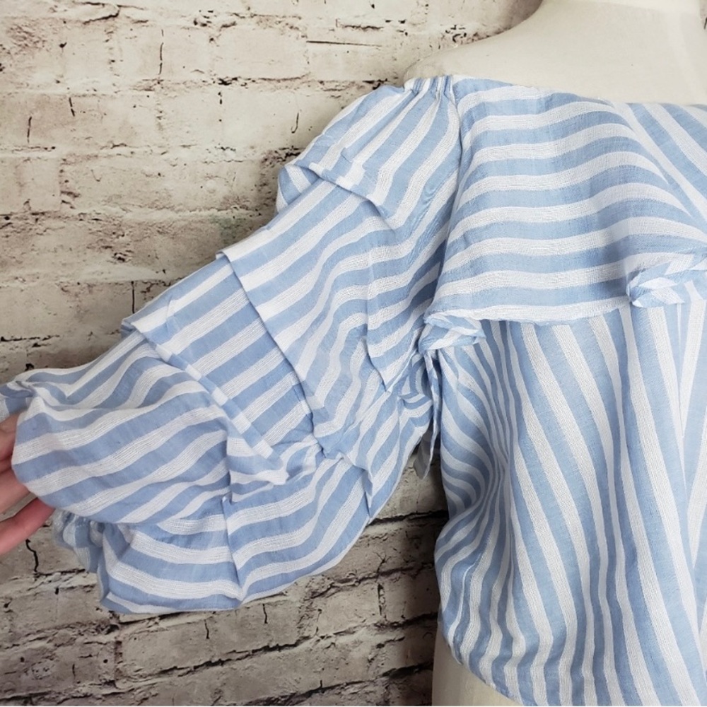 Zara Woman Ruffled Cropped Top - Picture 4 of 6